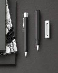 FABER-CASTELL Rollerball pen Ondoro graphite black - Al Masam Stationery LLC