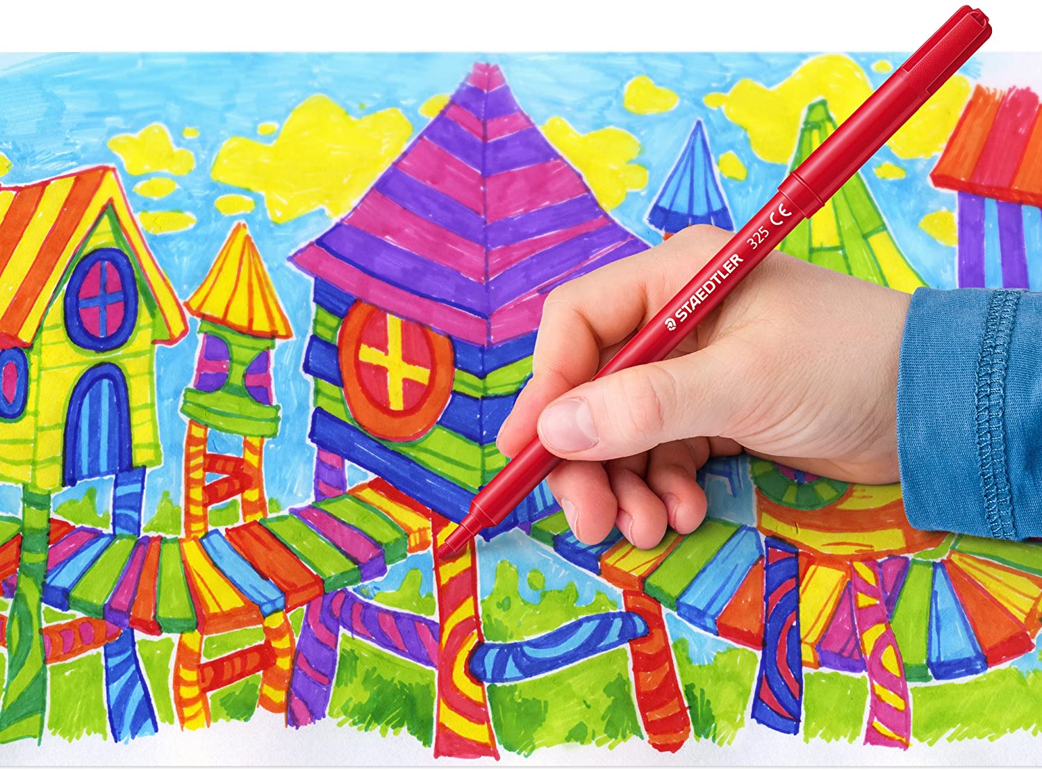 Staedtler Noris Fiber tip Pen cardboard - Al Masam Stationery LLC