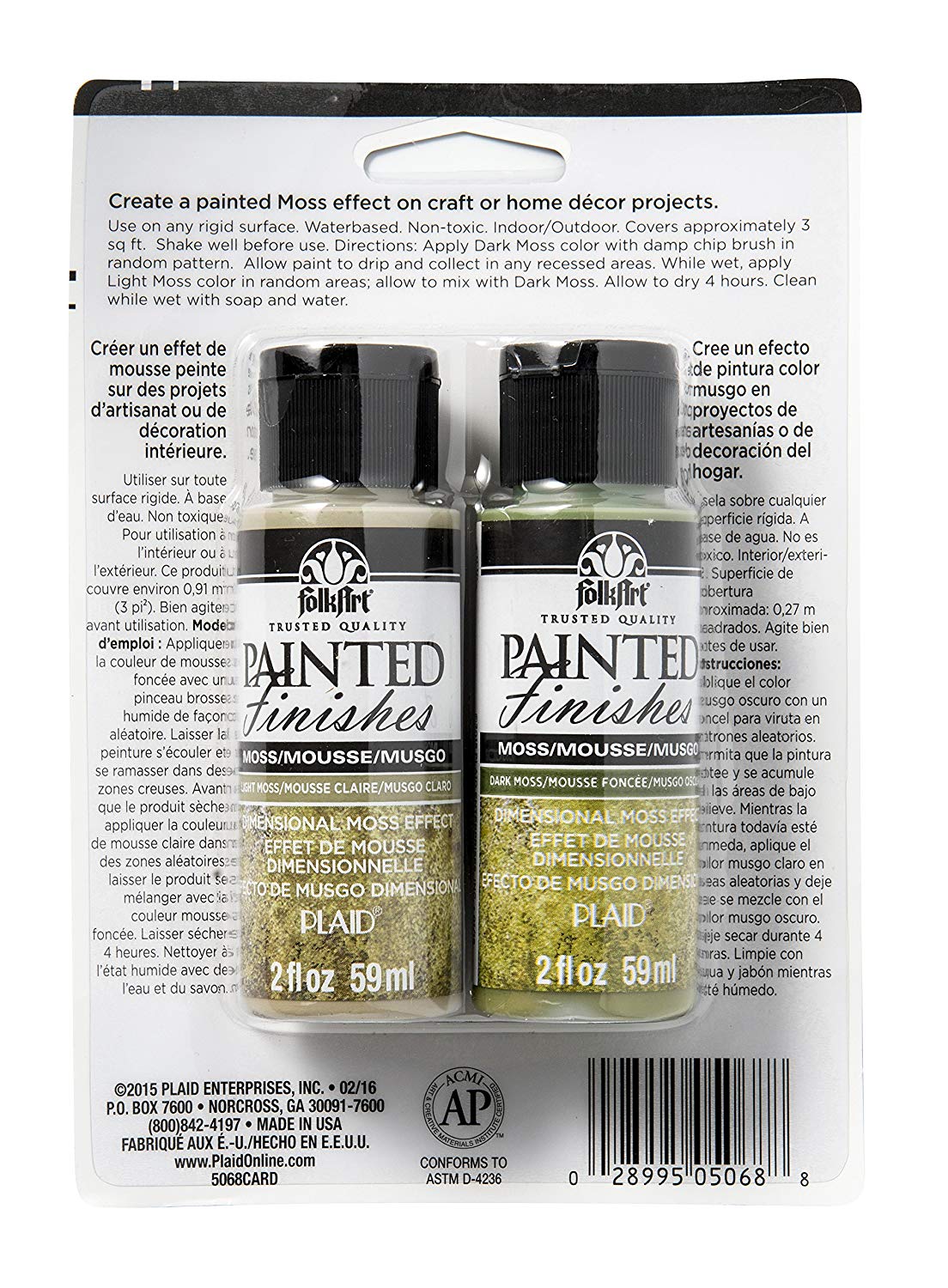 Folkart Painted Finishes - Carded Moss - Al Masam Stationery LLC