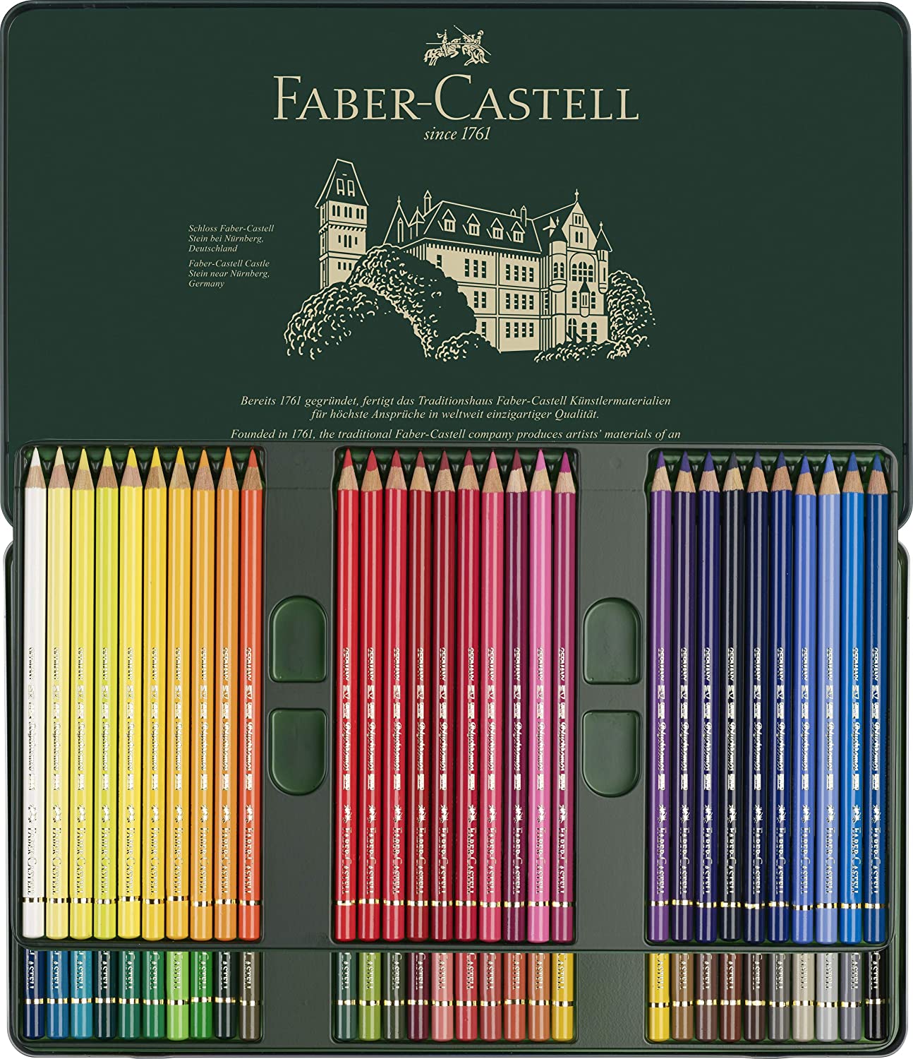 FABER-CASTELL Polychromos Artists Color Pencils - (60 Pcs) - Al Masam Stationery LLC