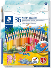 Staedtler Aquarell WaterColor pencil with brush Pack of 36 colors - Al Masam Stationery LLC