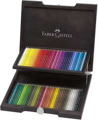 FABER-CASTELL Polychromos Artists Color Pencils Wenge-Stained Wood