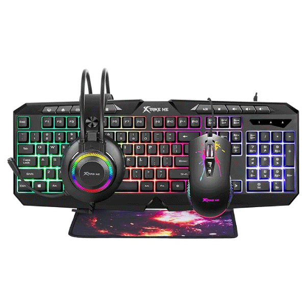 XTRIKE ME CMX-410 EN Wired  4in1 Gaming Combo - Al Masam Stationery LLC