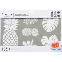 Martha Stewart Adhesive Stencils 1 Sheets Pineapple - MSP 17639 - Al Masam Stationery LLC