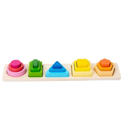 ELMAS 5 Sets Geometric Shape Sorting Stacking Toys