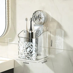 ELMAS Wall-Mounted Corner Bathroom Shelf with Suction Cup - Al Masam Stationery LLC