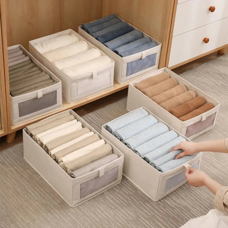 ELMAS 1Pcs Pants Storage Box Clothes Organizers for Home - Al Masam Stationery LLC