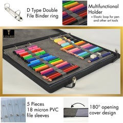 ELMAS Premium A3 Leather Portfolio for Artists and Painters