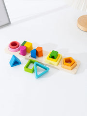 ELMAS 5 Sets Geometric Shape Sorting Stacking Toys