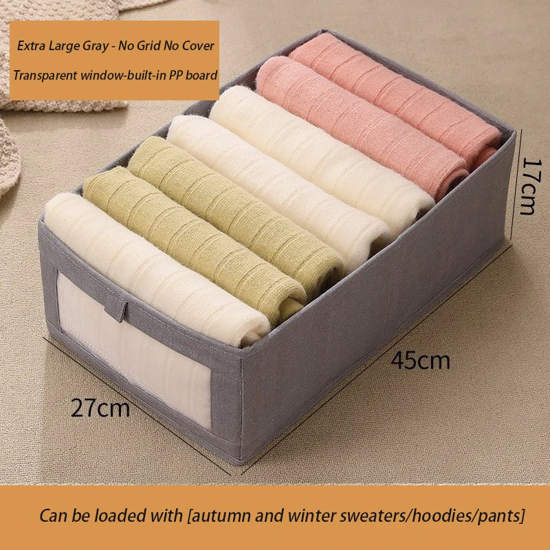 ELMAS 1Pcs Pants Storage Box Clothes Organizers for Home - Al Masam Stationery LLC