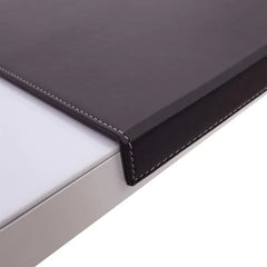 ELMAS Premium Leather Desk Mat with Edge Guard - Large & Durable