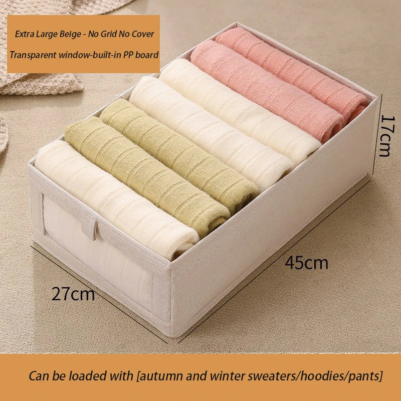 ELMAS 1Pcs Pants Storage Box Clothes Organizers for Home - Al Masam Stationery LLC