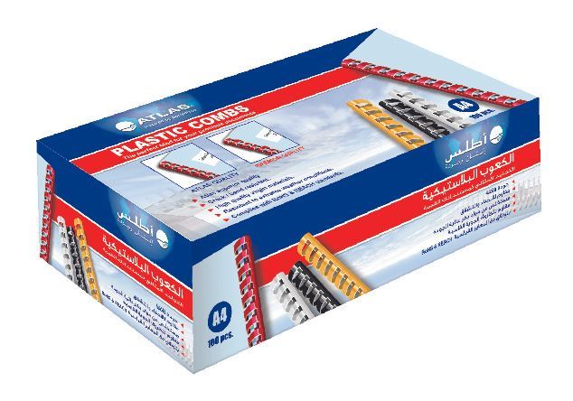 Atlas A4 Binding Comb Blue 10mm - Al Masam Stationery LLC