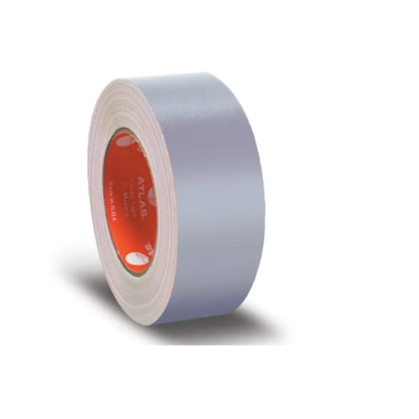 Atlas Cloth Tape Navy Silver 25mm - Al Masam Stationery LLC