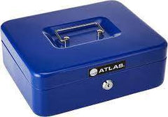 Atlas Cash Box Blue 90mm - Al Masam Stationery LLC