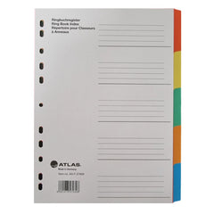 Atlas Manila A4 10-Part Divider Multicolor - Al Masam Stationery LLC