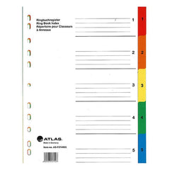 Atlas 1 Plastic Index Divider Multicolor - Al Masam Stationery LLC