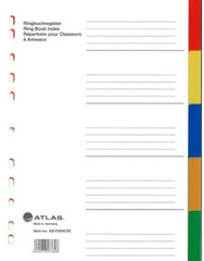 Atlas PP Col Divider A4 5 Part - Al Masam Stationery LLC