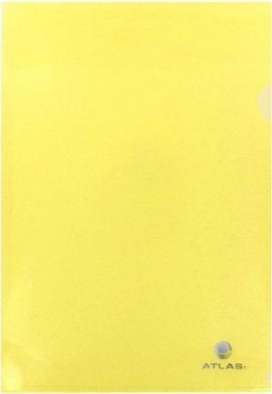 Atlas Clear Folder PP A4 Yellow - Al Masam Stationery LLC