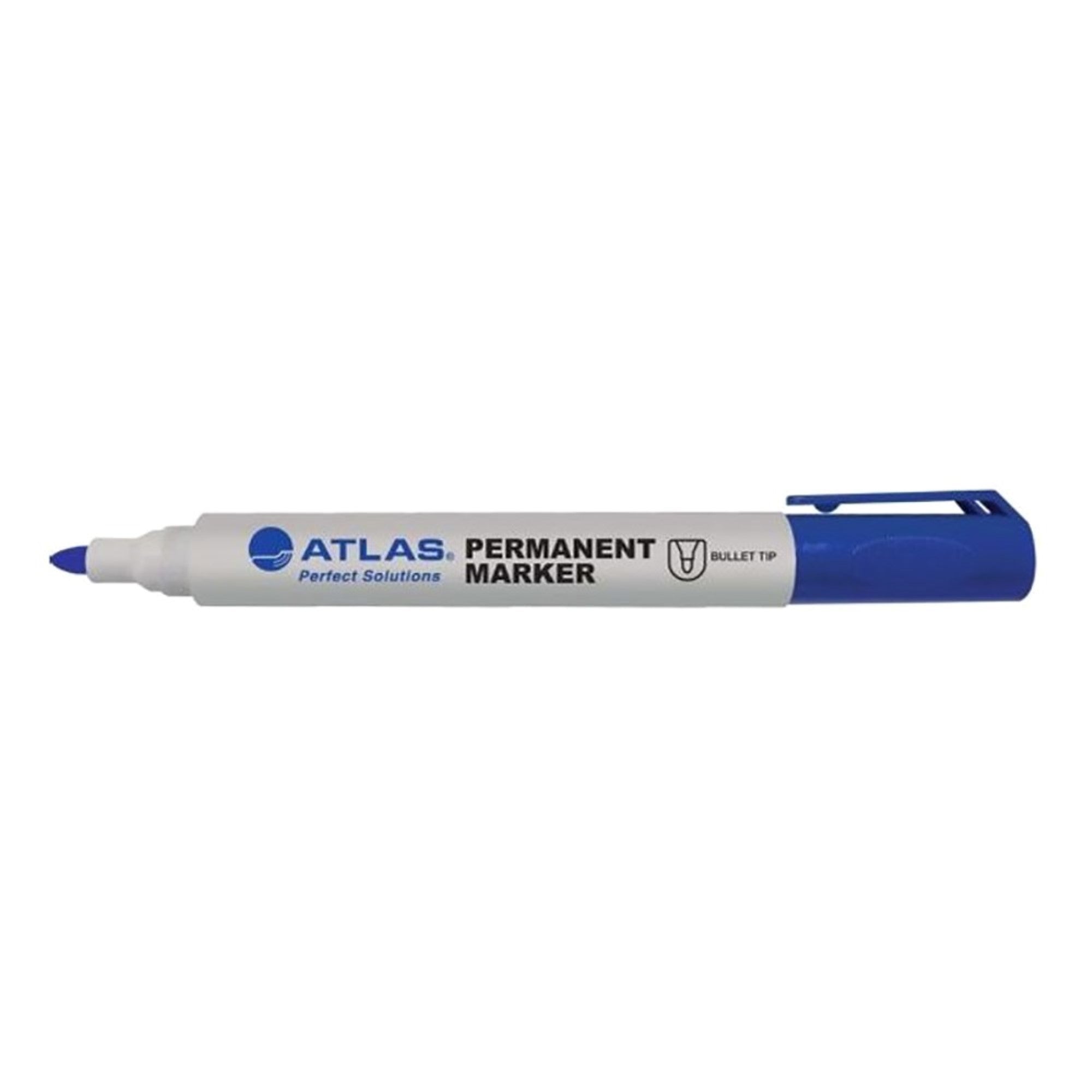 Atlas Bullet Permanent Marker Pack Blue - Al Masam Stationery LLC Main image
