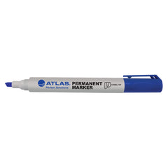 Atlas Bullet Permanent Marker  Chisel Tip Pack Blue - Al Masam Stationery LLC