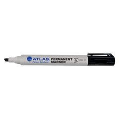 Atlas Bullet Permanent Marker  Chisel Tip Pack Black - Al Masam Stationery LLC