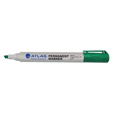 Atlas Bullet Permanent Marker  Chisel Tip Pack Green - Al Masam Stationery LLC