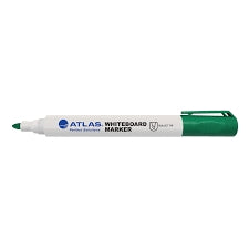 Atlas Bullet Whiteboard Marker Pack Green - Al Masam Stationery LLC Main image