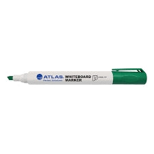 Atlas Bullet Whiteboard Marker Chisel Tip Pack Green - Al Masam Stationery LLC