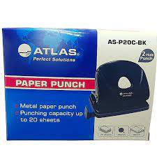 Atlas Paper Punch 20 sheets Black - Al Masam Stationery LLC