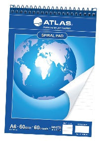 Atlas Spiral Note Pad A7 50 Sheets - Al Masam Stationery LLC Main image