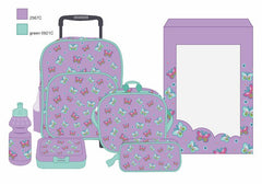 Atlas 5 in 1 Girl Trolley Set 16" Butterfly - Al Masam Stationery LLC