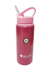 Atlas Water Bottle Sipper Aluminium 0.6 Liter Red - Al Masam Stationery LLC