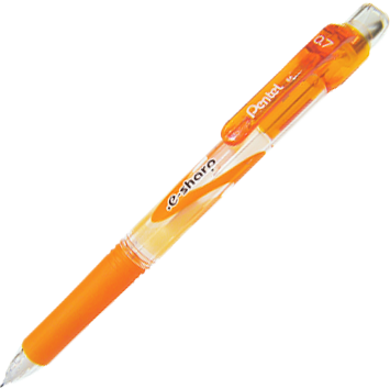 Pentel Mechanical Pencil E-Sharp 0.7mm Orange - Al Masam Stationery LLC Main image