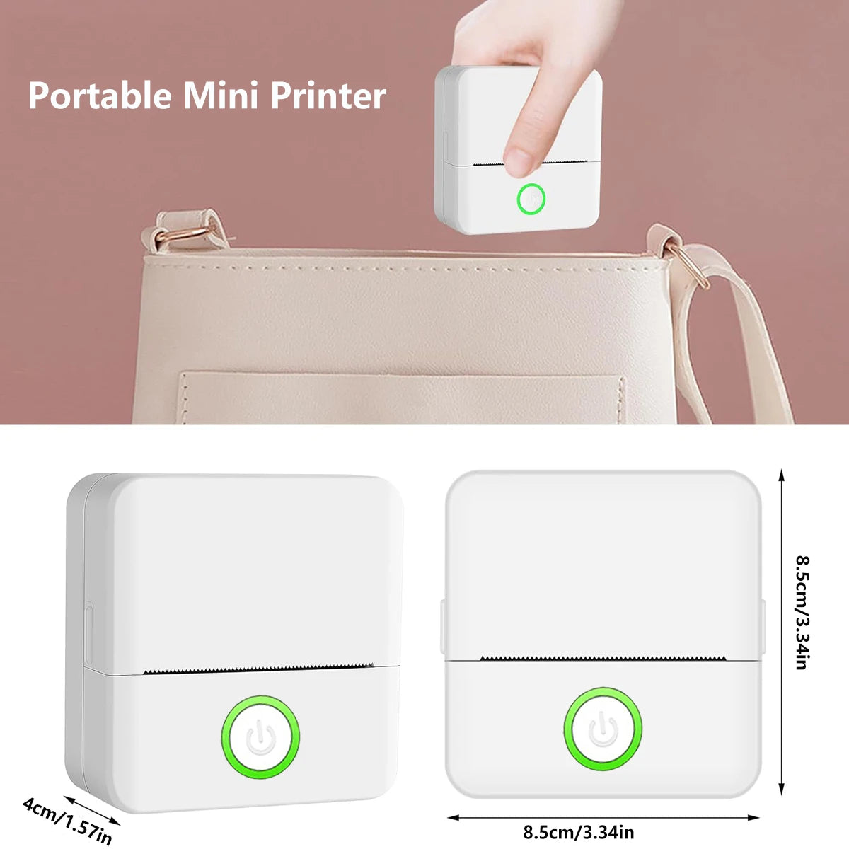 ELMAS Portable Inkless Mini Thermal Printer for Photos & Notes - Al Masam Stationery LLC