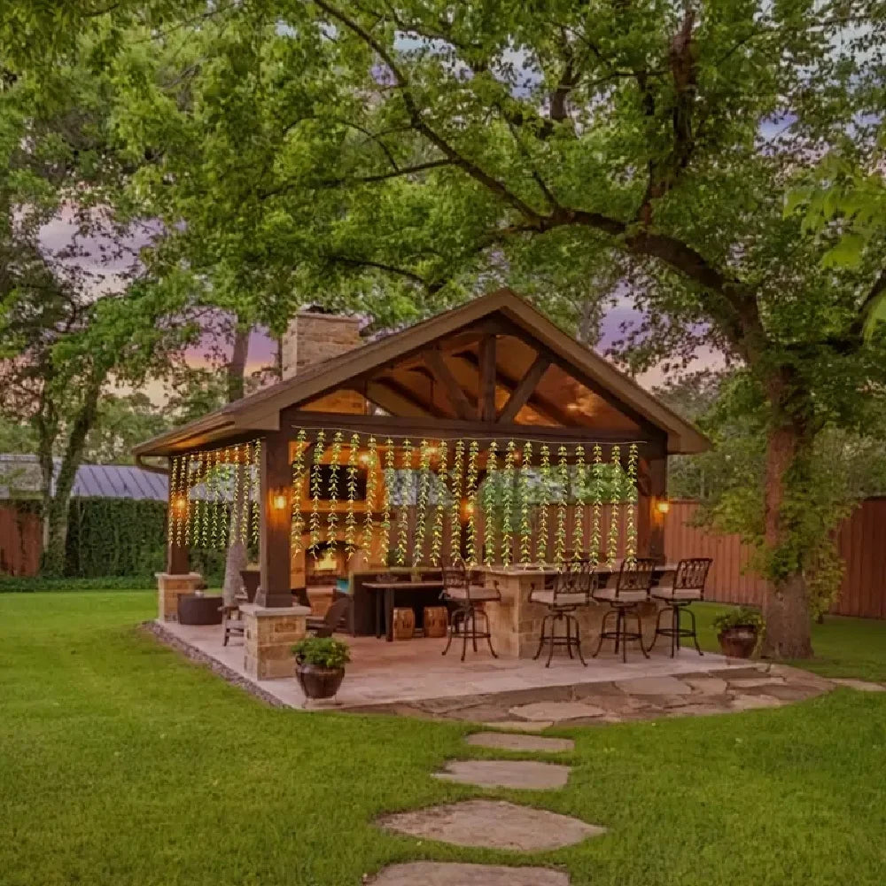 ELMAS 3m 100LED Willow Leaf Vine Lamp USB-Powered - Al Masam Stationery LLC