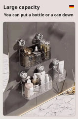 ELMAS Wall-Mounted Corner Bathroom Shelf with Suction Cup - Al Masam Stationery LLC