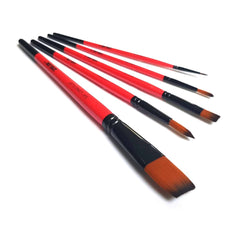 Zeiler PREMIUM BRUSHES(PACKOF5)-ACRYLIC OIL - Al Masam Stationery LLC