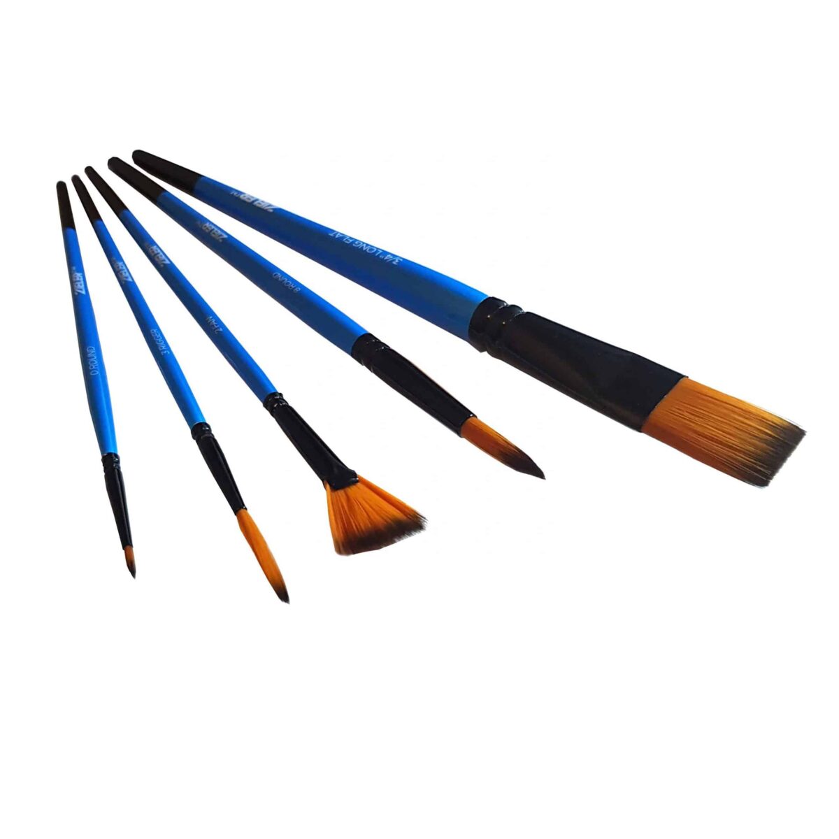 Zeiler PREMIUM BURSHES(PACK OF5)_WATERCOLOUR - Al Masam Stationery LLC