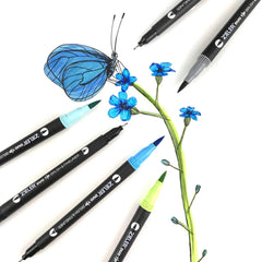 Zeiler 24 DUOTIP BRUS AND FINELINER PENS