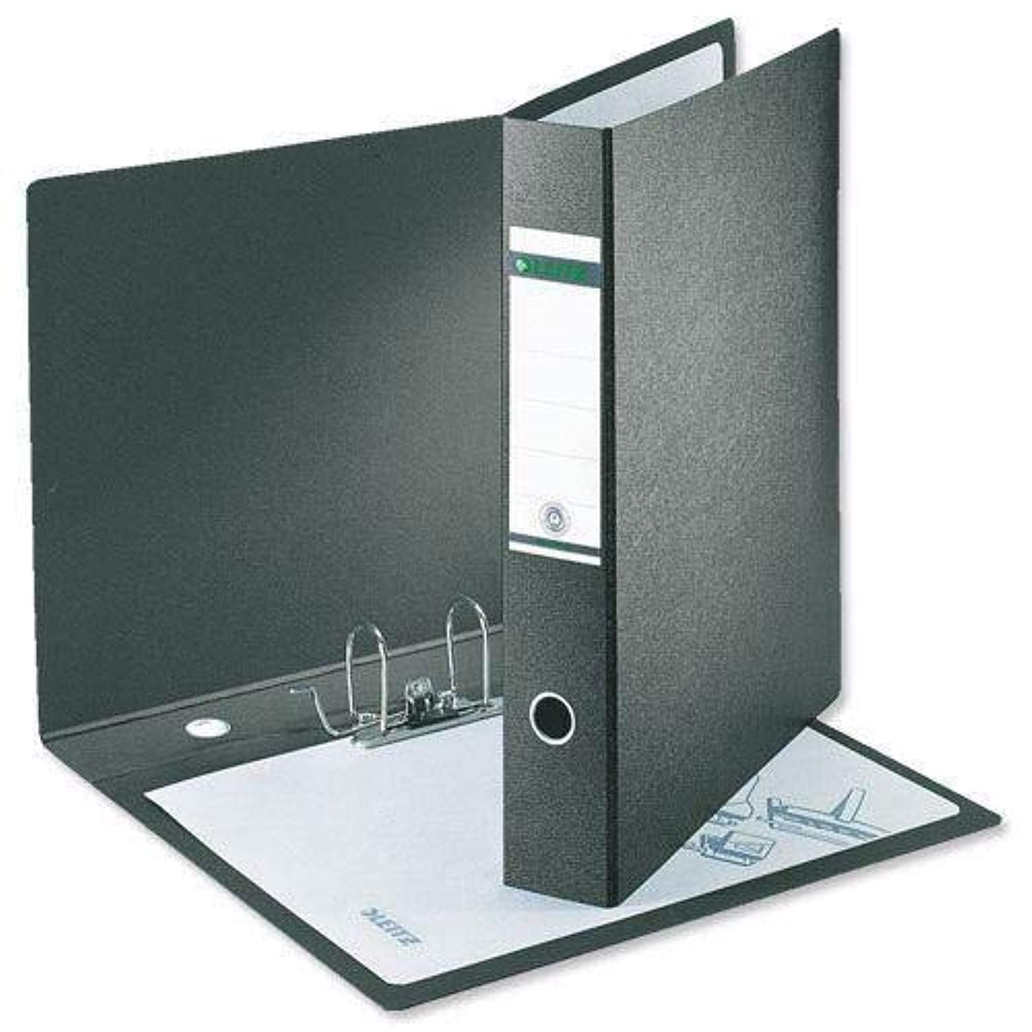 Atlas A4 Plastic Box File - Black 80 mm Black - Al Masam Stationery LLC Main image