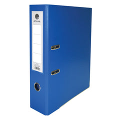 Atlas A4 Plastic Box File - Black 80 mm Blue - Al Masam Stationery LLC