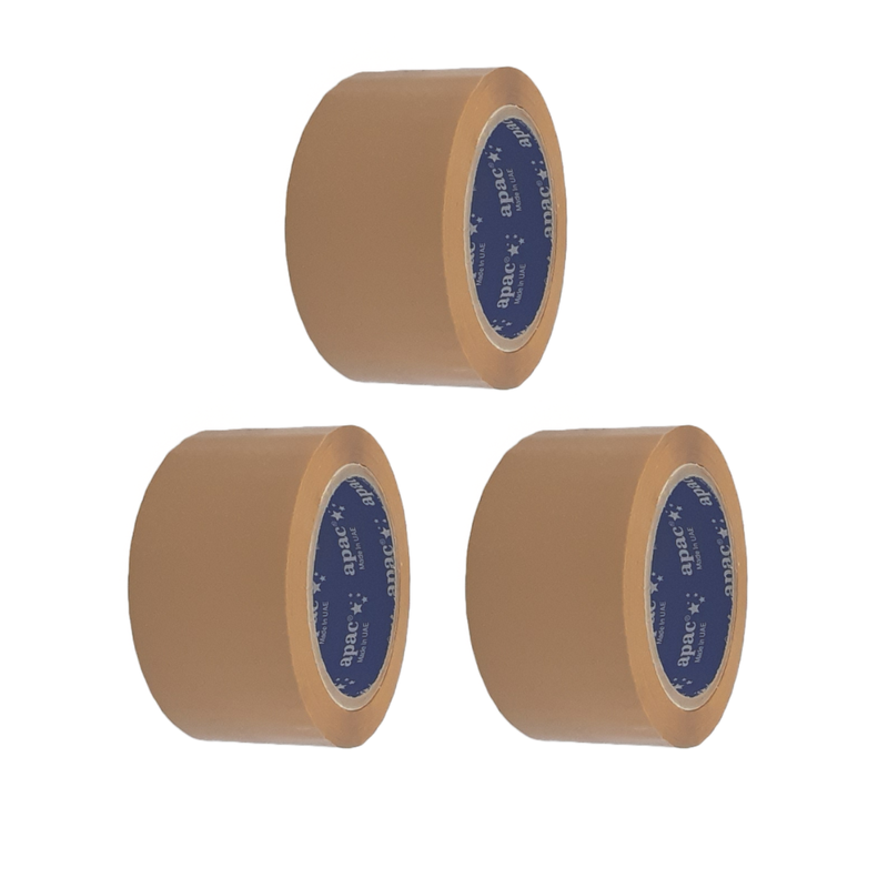 Apac Packaging Tape Brown 50µ x 2 inch x 1000 yards| 6 rolls per carton