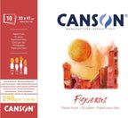 Canson Figueras Canvas Paper Pad 33×41cm 290gsm White 10 Sheets for Oil & Acrylic Painting