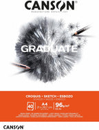 Canson Graduate Sketch Pad A4 96gsm White 40 Sheets