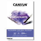 Canson Graduate Mixed Media Pad A5 200gsm White 20 Sheets