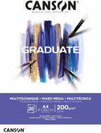 Canson Graduate Mixed Media Pad A4 200gsm White 20 Sheets