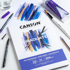 Canson Graduate Mixed Media Pad A4 200gsm White 20 Sheets