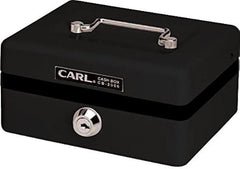 Carl Cash box W152xL129xH83mm Black - Al Masam Stationery LLC