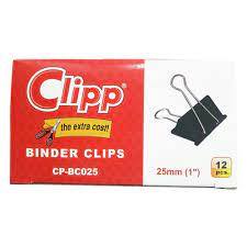 Clipp Binder Clips 25mm - Al Masam Stationery LLC Main image
